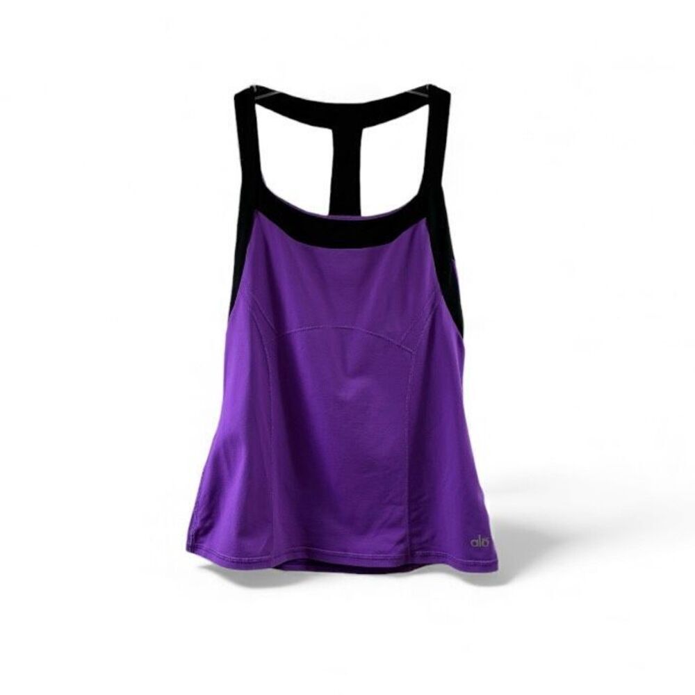 ALO Racerback Tank Top in Purple and Black Size M